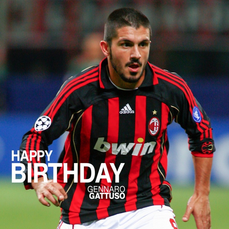 红黑传奇！米兰官方祝加图索48岁生日快乐