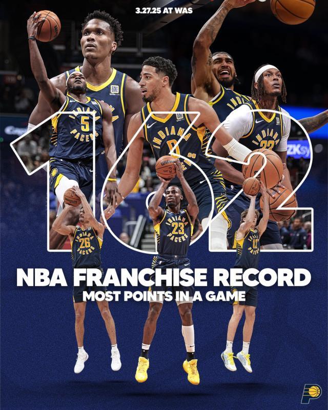 开云百家乐-21世纪NBA进攻最强一战！步行者162分创队史新高